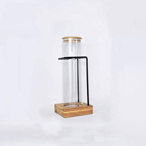 HOUSIYU Food Storage Container Sealed Container for Coffee Beans/Tea/Dried Fruit/Milk Tea/Coffee Shop/Product Display Glass Jar, 3410cm