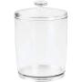 MetroDecor mDesign Kitchen Storage Jar for Treats, Cookies, Candy, Chocolate - Set of 2, Clear