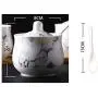 Mini Spice Jars Creative marbled seasoning jar home ceramic seasoning box