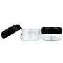 (Quantity: 60 Pieces) Beauticom 15G/15ML (0.5oz) Round Clear Jars with Black Lids for Powdered Eyeshadow, Mineralized Makeup, Cosmetic Samples - BPA Free (Quantity: 60 Pieces) Beauticom 15G/15ML (0.5oz) Round Clear Jars with Black Lids for Powdered Eyeshadow, Mineralized Makeup, Cosmetic Samples - BPA Free