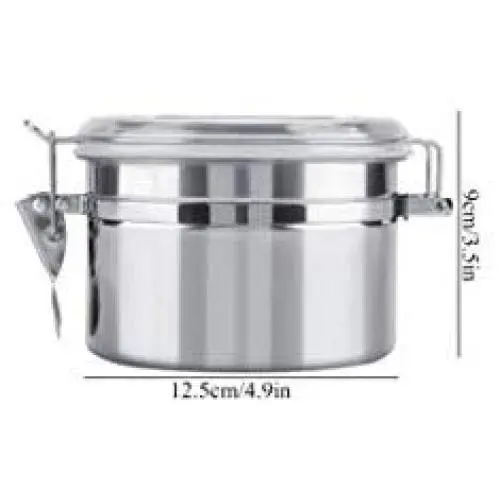 Contenant/Boîte en Acier Inoxydable pour Café, Thé, Bonbons, Chocolats, Poudres de Café (800ml) Contenant/Boîte en Acier Inoxydable pour Café, Thé, Bonbons, Chocolats, Poudres de Café (800ml)