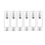 Airless Cosmetic Cream Pump Bottle, Refillable Empty Clear Travel Containers Liquid Vacuum Press Jar Pot for Foundation Essence Lotion, 6 Pack (1 oz / 30ML)