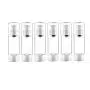Luftdichte Kosmetikcreme Pumpflasche, wiederbefüllbare leere klare Reisegläser für Flüssigkeit, Vakuumbehälter, für Foundation, Essenze, Lotion, 6er Set (1 oz / 30ML)
