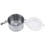HOBULL Portable Travel Tea Caddy Organizer Coffee Container Kitchen Vacuum Sealed Storage Jar for Sugar Tea Bean Container