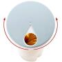 Huasen Transparent Noodle Storage Box, Spaghetti Noodle Container Multifunctional Storage Jar - Blue