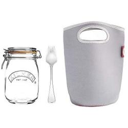 Kilner 0025.881 Make and Take Lunch Bag Set, 1 Litre, Transparent