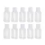 Lurrose 12Pcs 50ml Empty plastic sample bottle container jar pot with flip lid for emollient water shower gel emulsion Lurrose 12Pcs 50ml Empty plastic sample bottle container jar pot with flip lid for emollient water shower gel emulsion