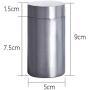 Stainless Steel Tea Can, Travel Thickened Sealed Storage Jar Container Anti Rust Kitchen Seasoning Box Smooth Portable Home