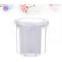 UPKOCH 2pcs Kitchen Food Containers Clear Airtight Dry Food Storage Organizer with Lids for Fridge Cabinet Baking Supplies Flour Size S