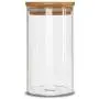 IDEALUX Glas Lebensmittelbehälter 43 FL OZ (1280 ml) mit Deckeln – Candy-, Kekse-, Gewürz- oder Mehlbehälter, große und kleine luftdichte Glaskübel für die Vorratskammer