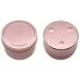 UPKOCH 5Pcs Round Candle tins Candy Jars with lids Storage tin Boxes Tea Storage Container - 6.5x4.5cm 100ml,3.5oz (Rose Gold)