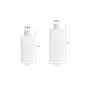 2PCS Transparent Refillable Empty Plastic Cosmetic Squeezable Vial Bottles Jar Pot with Flip Cap Toner Lotion Shower Gel Shampoo Storage Container (400ml/14oz)