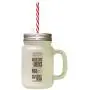 Brown Pledge Allegiance Flag United States Americ#1 Frosted Glass Mason Jar With Straw