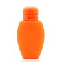 Silicone Travel Bottle 2.64 oz Leak Proof Cosmetic Travel Containers Set Shampoo Bottles Squeeze Refillable Empty Small Toiletry Bottles Travel Tubes For Liquids BPA Free (Orange)