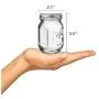 Mini Mason Spice Jar with Dispenser Lid 4oz (4, black)