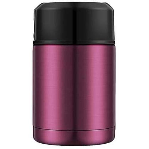Thermos Food Jar 800ml Thermos Stainless Food Flask,Leakproof Vacuum Insulated Food Containers With Portable Insulation Bag (Color : Pink purple, Size : No-Bag)