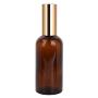 Foraineam 9 Pack 100ml / 3.4 oz. Amber Glass Spray Bottle with Atomizer, Fine Mist Spray, Refillable Container for Perfume, Cleaning Products, Essential Oils