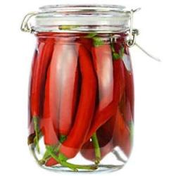HXSD Round Thick Glass Sealed Cans, Storage Bottles, Sealed Cans, Glass Jars 1100ml Storage Tanks, (Color : A1)