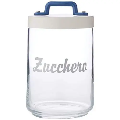 Glasbehälter mit Schraubverschluss von Italo Ottinetti, 1 Liter, eine Größe