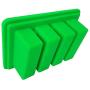 SZBS Butter Mold Large Butter Silicone Container Rectangle Butter Mold Wax Oil Container Soap Bar Storage Jar (1, Green)