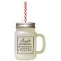 Black Angles CanT Everywhere ThatS Why God Have Us Friends Frosted Glass Mason Jar With Straw