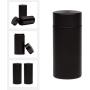 SRW1961 2 x Stash Jar Airtight Smell Proof Aluminum Herb Container Black