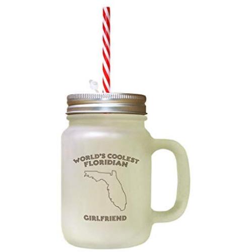 Die kühlschönste floridische Freundin – Brown World’s Frostglass Mason Jar mit Strohhalse