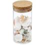 Clear Glass Canister Snack Sugar Spice Jar Tea Storage Jar with Cork Stopper suit for Kitchen Food Storage Accessories