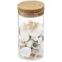 Clear Glass Canister Snack Sugar Spice Jar Tea Storage Jar with Cork Stopper suit for Kitchen Food Storage Accessories