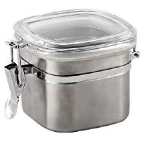 storage jar Grain container Food container Storage Box,High-grade 304 stainless steel square sealed cans seasoning jar coffee pot storage jar Grain container Food container Storage Box,High-grade 304 stainless steel square sealed cans seasoning jar coffee pot