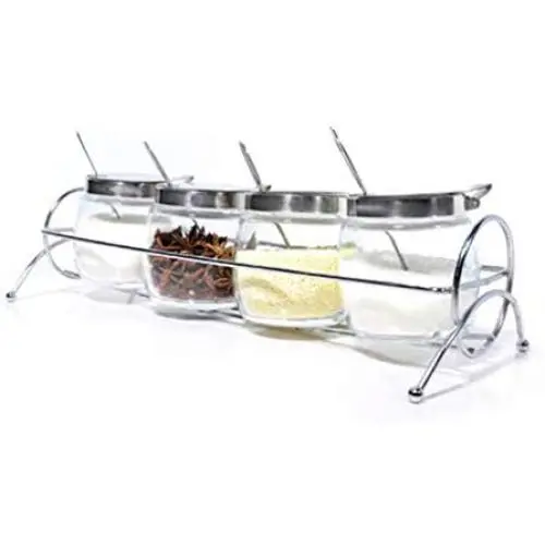 Mini Spice Jars Kitchenware set seasoning bottle creative spoon spoon box