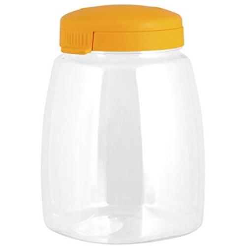 HABI Biscuit Jar with Lid, Assorted Colours, 2.8l, Transparent