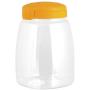 HABI Biscuit Jar with Lid, Assorted Colours, 2.8l, Transparent