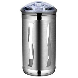 Food Storage Containers Set of 2,304 Stainless Steel Kitchen Canisters Jars with Airtight Lid,See-Through Windows to View Content Levels,Great for Tea Snacks Sugar Milk Powder,Silver 45oz