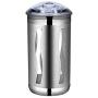 Food Storage Containers Set of 2,304 Stainless Steel Kitchen Canisters Jars with Airtight Lid,See-Through Windows to View Content Levels,Great for Tea Snacks Sugar Milk Powder,Silver 45oz