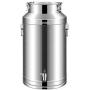 RSHJD Stainless Steel Fermenter, Milk Bucket Wine Pail, Can Be Used to Store Milk, Rice, Edible Oil Cereals, Easy to Transport, Multiple Sizes