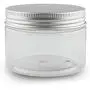 Kaptin 12er Leere BPA-freie Klar Kunststoffbehälter mit Silber Metal Lids Wiederverwendbare Eco-Freundliche Küchengläser Organizer für Trockenwaren & Mehr (Silber Lids, 12)