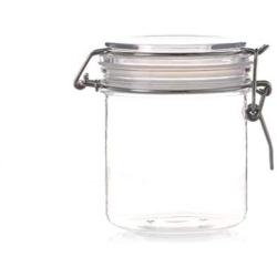 Fixture Displays Wire Clasp PET Jar 500 ml Spice Jar Seal Paint Oil Storage Jar Container Lock 18615-500ML-12PK-2D