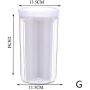 KyStudio Rice Beans Stoarge Jar With Seal Cover 4 Lattices Refrigerator Food Preservation Container Plastic Kitchen Storage Box