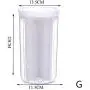 KyStudio Rice Beans Stoarge Jar With Seal Cover 4 Lattices Refrigerator Food Preservation Container Plastic Kitchen Storage Box KyStudio Rice Beans Stoarge Jar With Seal Cover 4 Lattices Refrigerator Food Preservation Container Plastic Kitchen Storage Box