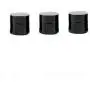 5G/10G/20G/30G/50G Bernstein Glas Cremekarafe, Kosmetikbehälter, Kosmetikflasche mit schwarzer Kappe, 5G