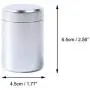 Metallbehälter Mini Candy Tee Zucker Kaffee Tee-Behälter Dose Silber 1pc