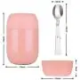 Hometall Food Jar Lunch Containers Thermos, Vacuum Insulated Stainless Steel, Lunch Box for Adult Kids with Folding Spoon 16 oz