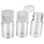 24 Pcs 0.17oz/5ml Clear Plastic Empty Bottles Refillable Travel Containers with Flip Cap Toiletry Bottles Cosmetic Sample Bottles for Shampoo Body Wash Lotion Cream Toner Essential Oil