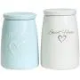 HHXQXB Ceramic Food Storage Canister,Condiments ContainerTea, Coffee, Spice, Sugar, Salt and MoreWearing Matte CoatingCO2 and Preserves Food Freshness（167.5cm）