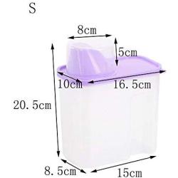 Kitchen grains/legumes storage box Storage jar Plastic Transparent with Lid Seal 3-piece set Food Dispensers