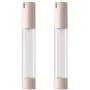 2PCS 30ml/1oz Plastic Clear Airless Vacuum Pump Press Bottle Empty Refillable Lotion Dispenser with Pink Lid Portable Travel Sample Packing Container Jar for Lotion Essence Emulsion Serum 2PCS 30ml/1oz Plastic Clear Airless Vacuum Pump Press Bottle Empty Refillable Lotion Dispenser with Pink Lid Portable Travel Sample Packing Container Jar for Lotion Essence Emulsion Serum