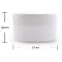 erioctry 6PCS 100ml 3.5oz Empty Refillable Plastic Face Cream Eye Shadow Jar Container Pot Lip Balm Lotion Storage Make-up Cosmetic Jars Bottle Case Holder with Inner Pad (Yellow)
