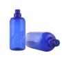 3PCS 500ml/17oz Blue Empty Plastic Press Pump Bottles Dispenser Refillable Shampoo Container Storage Pot Jar Vilas Holder with Random Pump for Shower Gel Lotion Toiletries