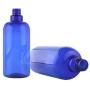 3PCS 500ML/17OZ Blue Refill Leakproof Plastic Press Pump Bottle Jar Pots Packing Storage Holder Container Dispenser for Makeup Cosmetic Bath Shower Gel Toiletries Liquid Shampoo(Pump Color Random)